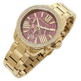  Shop Authentic Michael Kors Wren Purple Dial Gold Steel Strap Watch for Women - MK6290 - Luxxuri