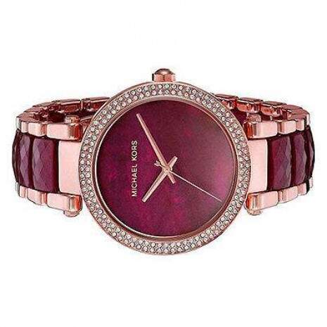  Shop Authentic Michael Kors Parker Maroon Dial Two Tone Steel Strap Watch for Women - MK6412 - Luxxuri