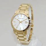  Shop Authentic Burberry The City White Dial Gold Steel Strap Watch for Women - BU9103 - Luxxuri