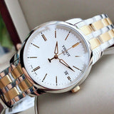  Shop Authentic Tissot T Classic Dream White Dial Two Tone Steel Strap Watch for Men - T033.410.22.011.01 - Luxxuri