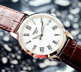  Shop Authentic Tissot T Classic Dream White Dial Brown Leather Strap Watch for Men - T033.410.16.013.01 - Luxxuri