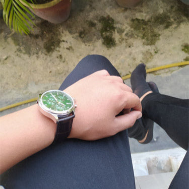  Shop Authentic Tissot Chrono XL Chronograph Classic Green Dial Brown Leather Strap Watch For Men - T116.617.16.091.00 - Luxxuri