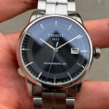  Shop Authentic Tissot Luxury Powermatic 80 Black Dial Silver Steel Strap Watch For Men - T086.407.11.051.00 - Luxxuri