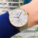  Shop Authentic Tissot Chemin des Tourelles Powermatic 80 Silver Dial Two Tone Steel Strap Watch for Men - T099.407.22.038.02 - Luxxuri