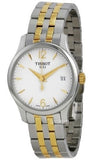  Shop Authentic Tissot T Classic Tradition White Dial Two Tone Mesh Bracelet Watch for Women - T063.210.22.037.00 - Luxxuri