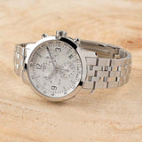  Shop Authentic Tissot T Sport PRC 200 Chronograph White Dial Silver Steel Strap Watch For Men - T114.417.11.037.00 - Luxxuri