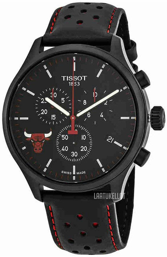  Shop Authentic Tissot T Sport Chrono XL NBA Teams Special Chicago Bulls Edition Black Dial Black Leather Strap Watch for Men - T116.617.36.051.00 - Luxxuri