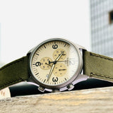  Shop Authentic Tissot T Sport Chrono XL Beige Dial Green Nylon Strap Watch for Men - T116.617.37.267.00 - Luxxuri