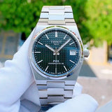  Shop Authentic Tissot PRX Powermatic 80 Green Dial Silver Steel Strap Watch for Men - T137.207.11.091.00 - Luxxuri