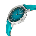 Tissot Everytime Lady Green Dial Green Leather Strap Watch for Women - T143.210.17.091.00