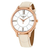  Shop Authentic Tissot T Lady Bella Ora Round White Dial Beige Leather Strap Watch For Women - T103.210.36.018.00 - Luxxuri