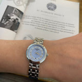  Shop Authentic Tissot Bellissima Small Lady Light Blue Dial Silver Steel Strap Watch for Women - T126.010.11.133.00 - Luxxuri