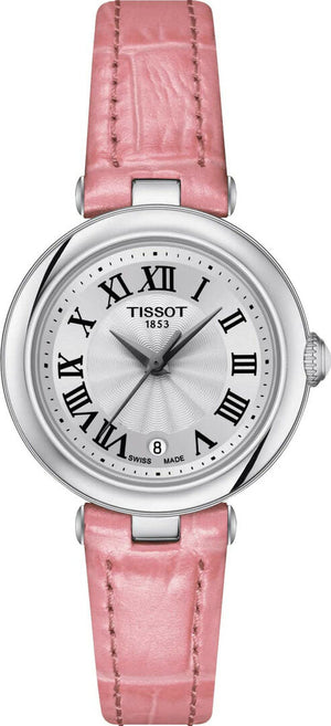  Shop Authentic Tissot Bellissima Small Lady Silver Dial Pink Leather Strap Watch For Women - T126.010.16.013.01 - Luxxuri