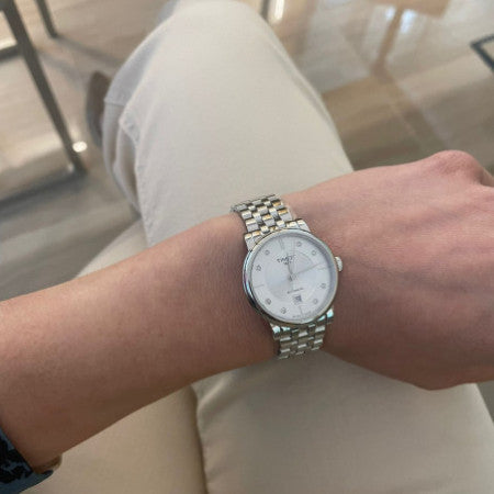  Shop Authentic Tissot Carson Premium Automatic Lady Diamonds Silver Dial Silver Steel Strap Watch for Women - T122.207.11.036.00 - Luxxuri