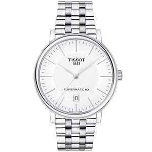  Shop Authentic Tissot T Classic Carson Premium Powermatic 80 White Dial Silver Steel Strap Watch For Men - T122.407.11.031.00 - Luxxuri
