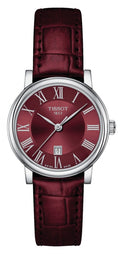  Shop Authentic Tissot Carson Premium Lady Maroon Dial Maroon Leather Strap Watch For Women - T122.210.16.373.00 - Luxxuri
