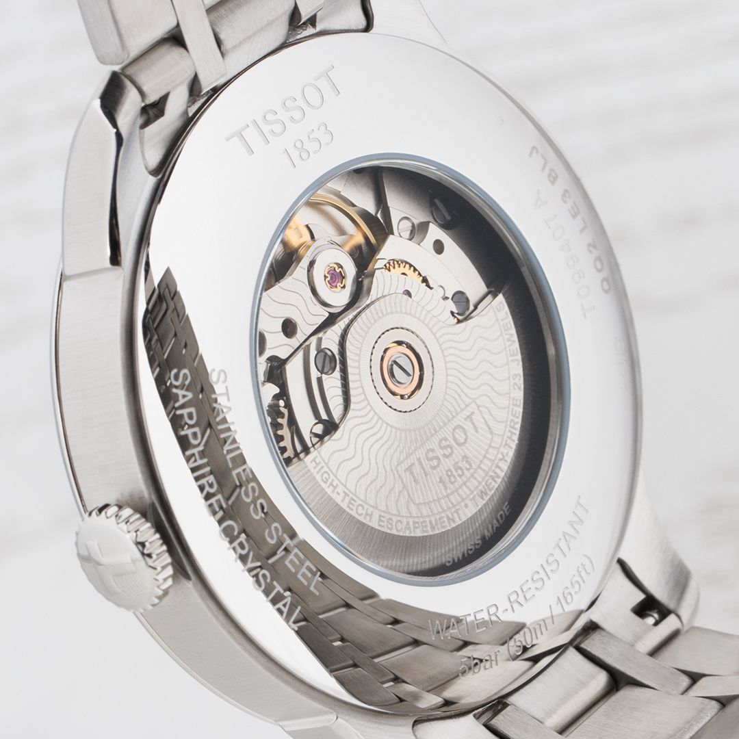  Shop Authentic Tissot Chemin Des Tourelles Powermatic 80 Black Dial Silver Steel Strap Watch For Men - T099.407.11.058.00 - Luxxuri