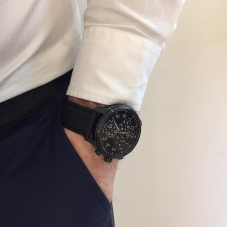  Shop Authentic Tissot Chrono XL Vintage Black Dial Black Leather Strap Watch For Men - T116.617.36.052.00 - Luxxuri