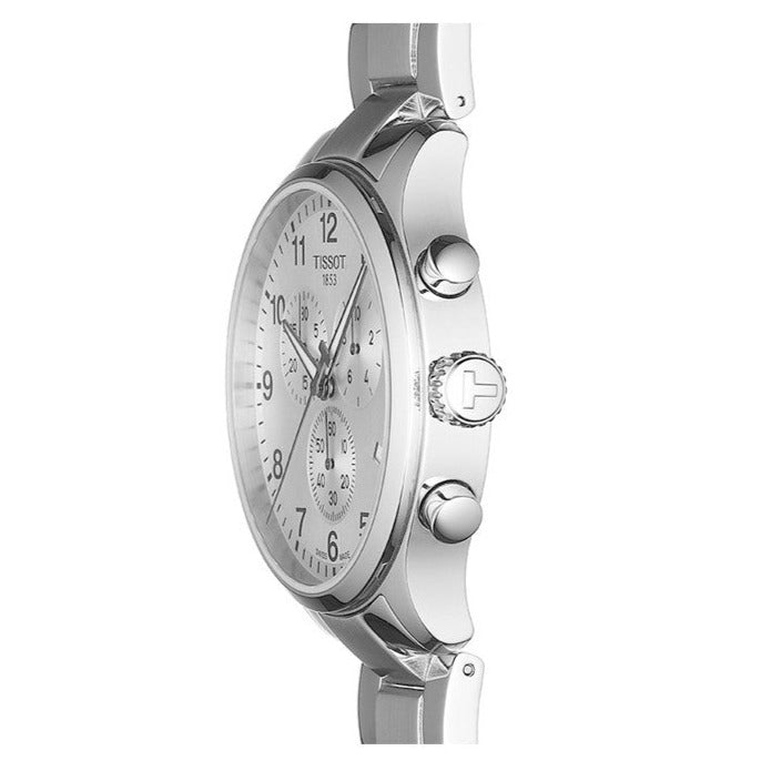  Shop Authentic Tissot Chrono XL Classic Silver Dial Silver Steel Strap Watch For Men - T116.617.11.037.00 - Luxxuri