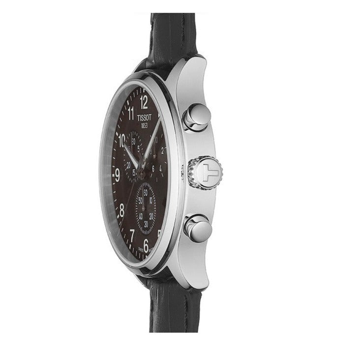  Shop Authentic Tissot Chrono XL Classic Black Dial Black Leather Strap Watch For Men - T116.617.16.057.00 - Luxxuri