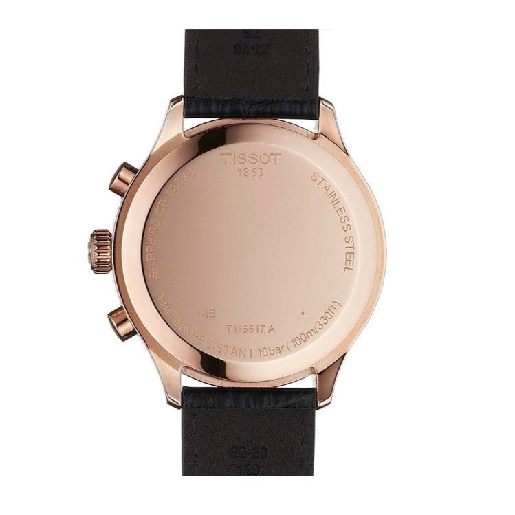  Shop Authentic Tissot Chrono XL Black Dial Brown Leather Strap Watch For Men - T116.617.36.057.01 - Luxxuri