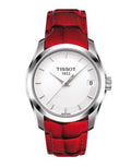 Shop Authentic Tissot Couturier White Dial Red Leather Watch For Women - T035.210.16.011.01 - Luxxuri