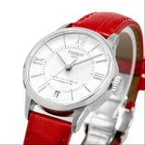  Shop Authentic Tissot Chemin Des Tourelles Powermatic 80 Mother of Pearl White Dial Red Leather Strap Watch For Women - T099.207.16.118.00 - Luxxuri
