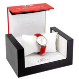  Shop Authentic Tissot Chemin Des Tourelles Powermatic 80 Mother of Pearl White Dial Red Leather Strap Watch For Women - T099.207.16.118.00 - Luxxuri