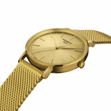  Shop Authentic Tissot Everytime Lady Gold Dial Gold Mesh Bracelet Watch for Women - T143.210.33.021.00 - Luxxuri