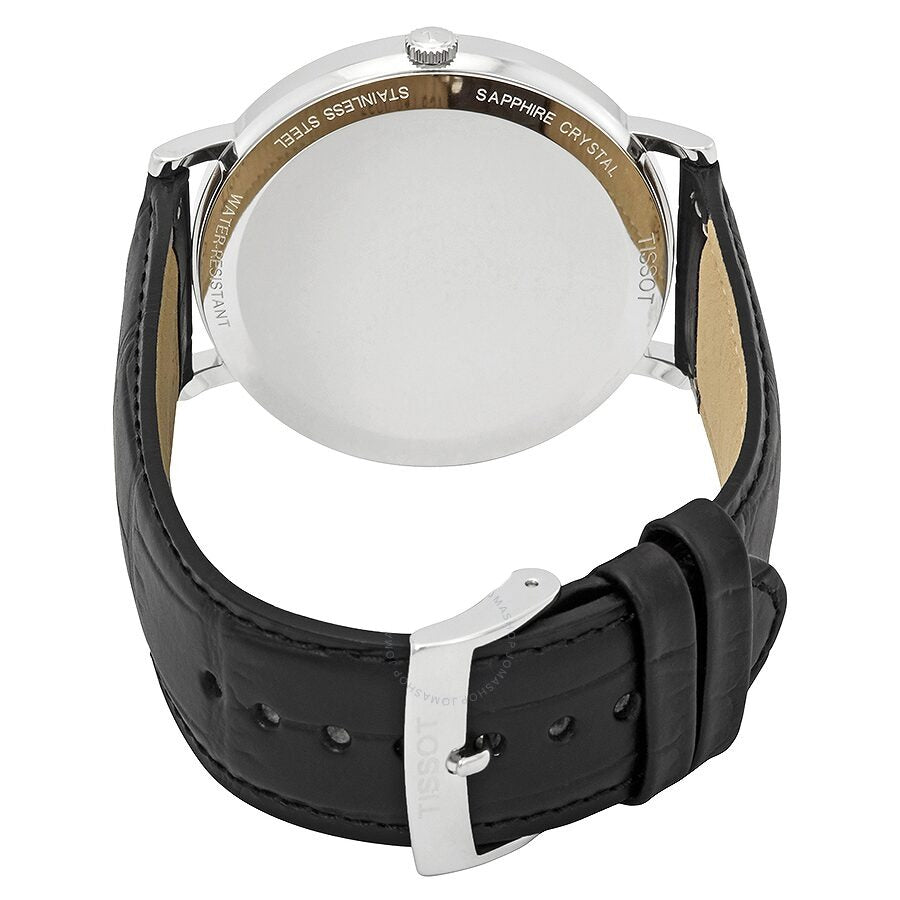  Shop Authentic Tissot Everytime Large White Dial Black Leather Strap Watch For Men - T109.610.16.032.00 - Luxxuri