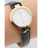  Shop Authentic Tissot Flamingo Mother of Pearl White Dial Black Leather Strap Watch For Women - T094.210.26.111.00 - Luxxuri
