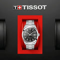  Shop Authentic Tissot Gentleman Powermatic 80 Silicium Black Dial Silver Steel Strap Watch For Men - T127.407.11.061.01 - Luxxuri