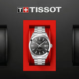  Shop Authentic Tissot Gentleman Powermatic 80 Silicium Black Dial Silver Steel Strap Watch For Men - T127.407.11.061.01 - Luxxuri