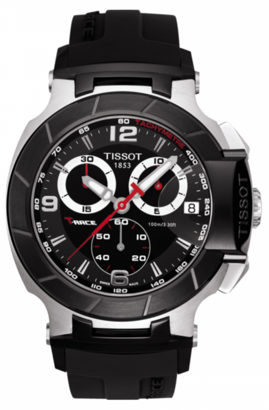  Shop Authentic Tissot T Race Chronograph Black Dial Black Rubber Strap Watch for Men - T048.417.27.057.00 - Luxxuri