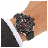  Shop Authentic Tissot T Sport PRS 200 Chronograph Grey Dial Black Leather Strap Watch For Men - T067.417.26.051.00 - Luxxuri