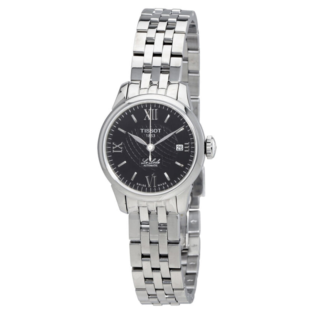  Shop Authentic Tissot Le Locle Automatic Small Lady Black Dial Silver Steel Strap Watch For Women - T41.1.183.53 - Luxxuri