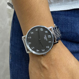  Shop Authentic Tissot T Classic Everytime Quartz Black Dial Silver Steel Strap Watch for Men - T109.410.11.072.00 - Luxxuri