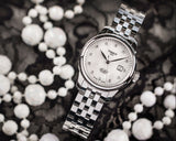  Shop Authentic Tissot Le Locle Automatic Diamonds Mother of Pearl Dial Silver Steel Strap Watch For Women - T006.207.11.116.00 - Luxxuri