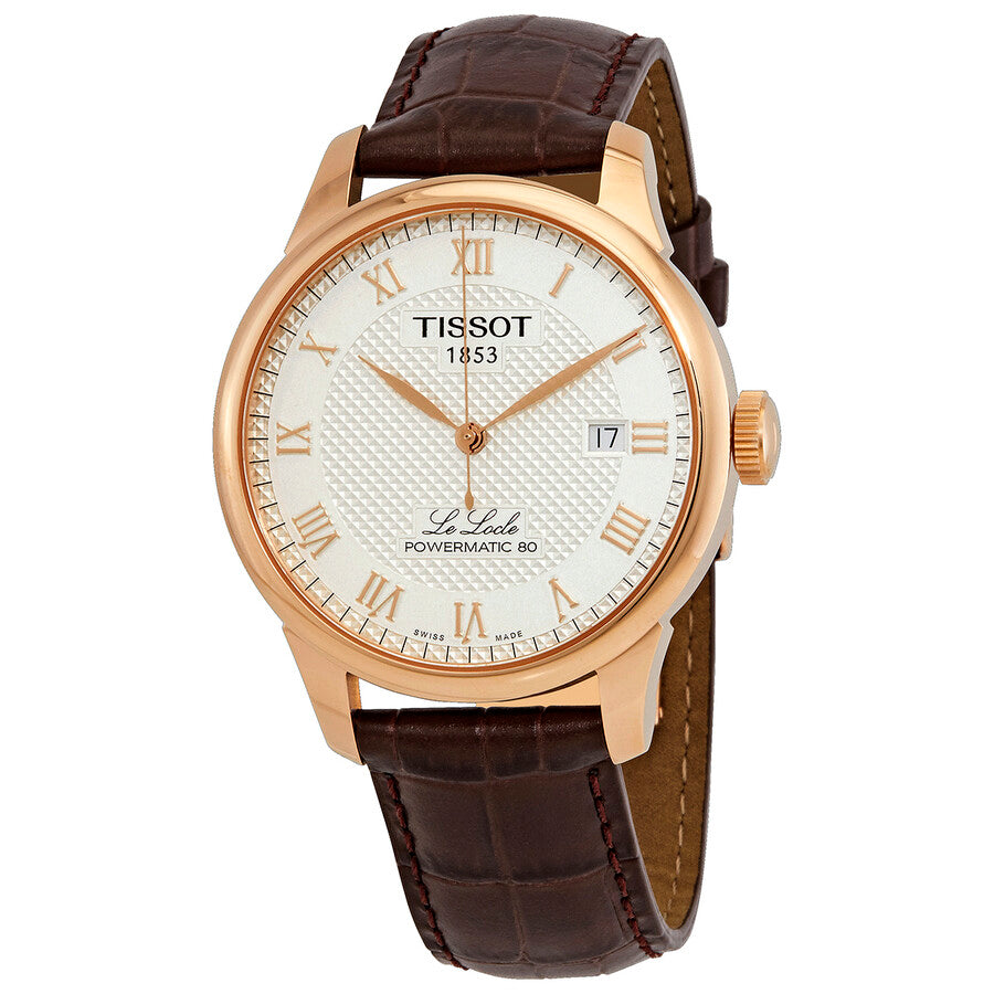  Shop Authentic Tissot Le Locle Powermatic 80 Silver Dial Brown Leather Strap Watch For Men - T006.407.36.033.00 - Luxxuri