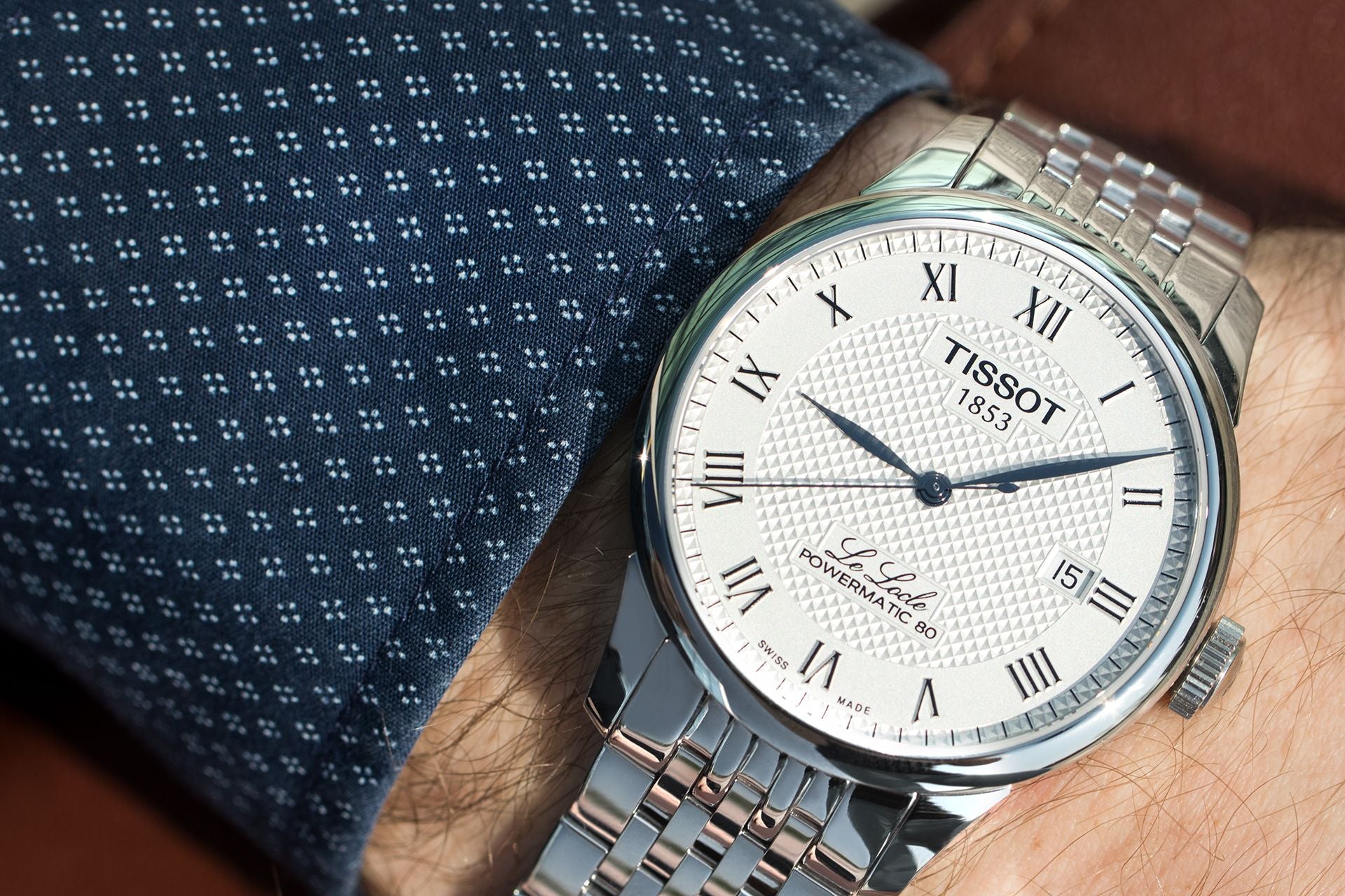  Shop Authentic Tissot Le Locle Powermatic 80 Silver Dal Silver Steel Strap Watch For Men - T006.407.11.033.00 - Luxxuri