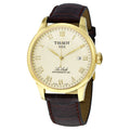  Shop Authentic Tissot Le Locle Powermatic 80 Gold Dial Brown Leather Strap Watch For Men - T006.407.36.263.00 - Luxxuri