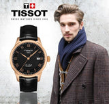  Shop Authentic Tissot T Classic Le Locle Automatic Black Dial Black Leather Strap Watch For Men - T41.5.423.53 - Luxxuri