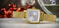  Shop Authentic Tissot Lovely Square Silver Dial Gold Mesh Bracelet Watch For Women - T058.109.33.031.00 - Luxxuri