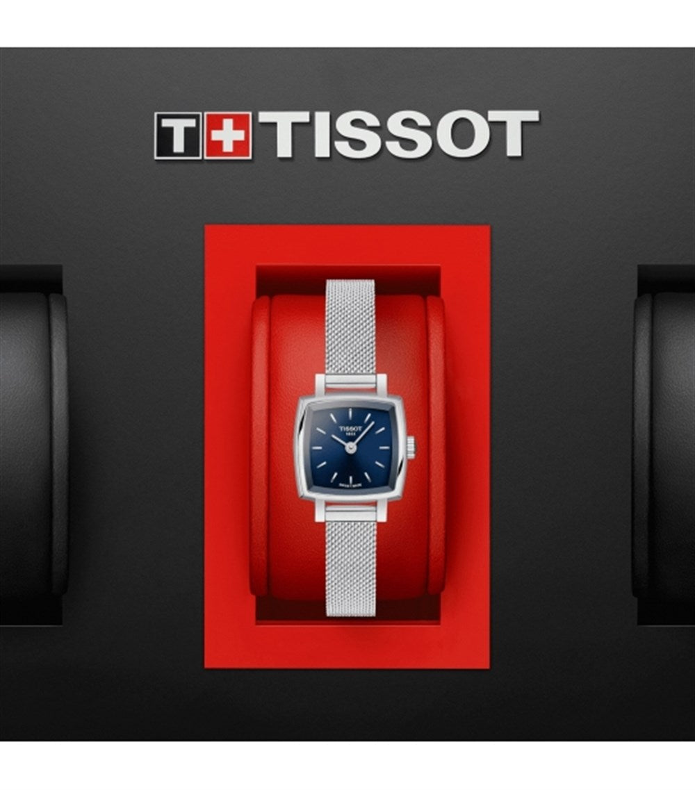  Shop Authentic Tissot Lovely Square Blue Dial Silver Mesh Bracelet Watch For Women - T058.109.11.041.00 - Luxxuri