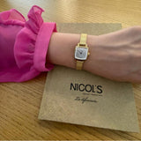  Shop Authentic Tissot Lovely Square Silver Dial Gold Mesh Bracelet Watch For Women - T058.109.33.031.00 - Luxxuri