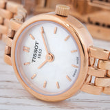  Shop Authentic Tissot T Lady Lovely Mother of Pearl Dial Rose Gold Steel Strap Watch For Women - T058.009.33.111.00 - Luxxuri