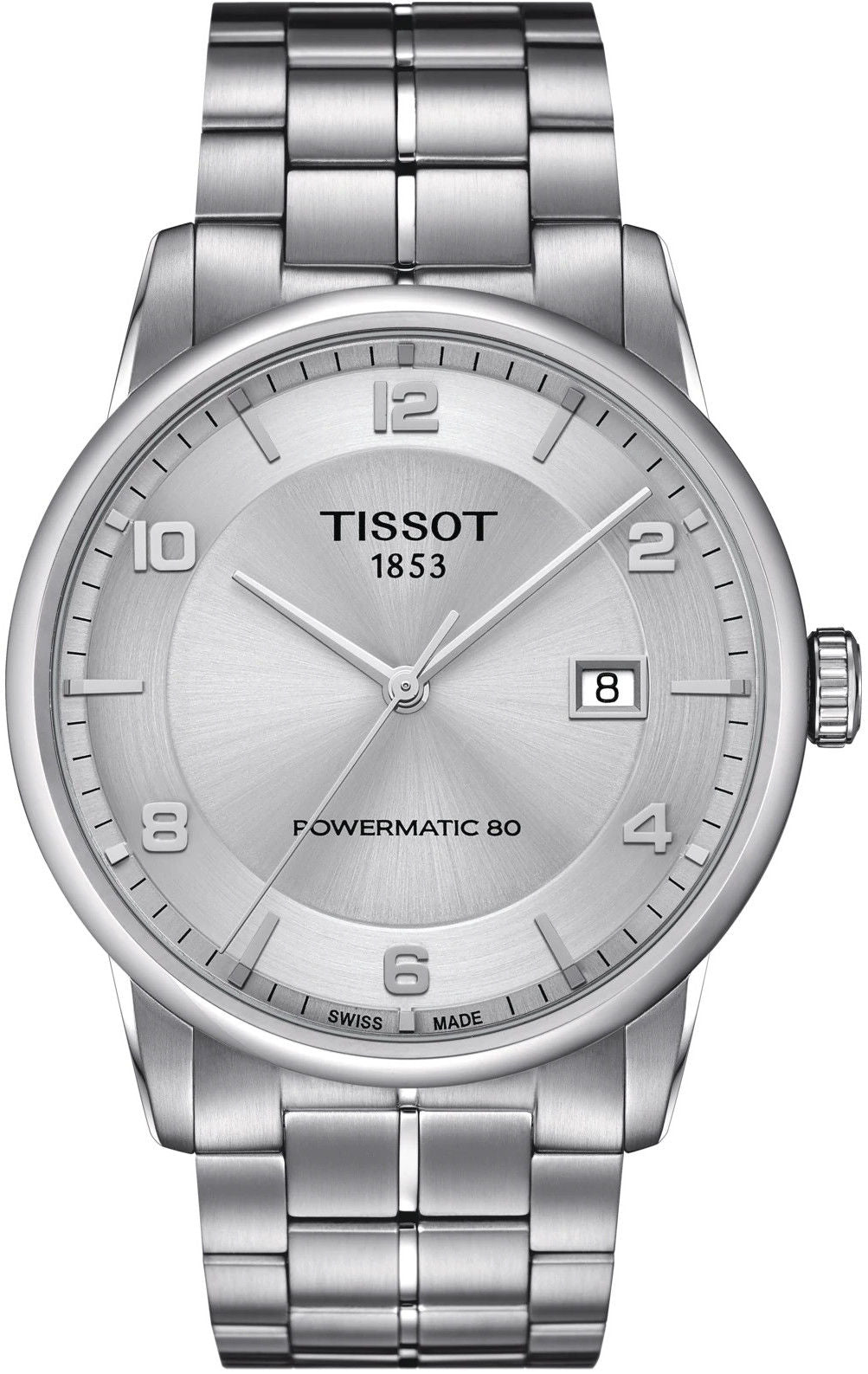  Shop Authentic Tissot Luxury Powermatic 80 Silver Dial Silver Steel Strap Watch For Men - T086.407.11.037.00 - Luxxuri