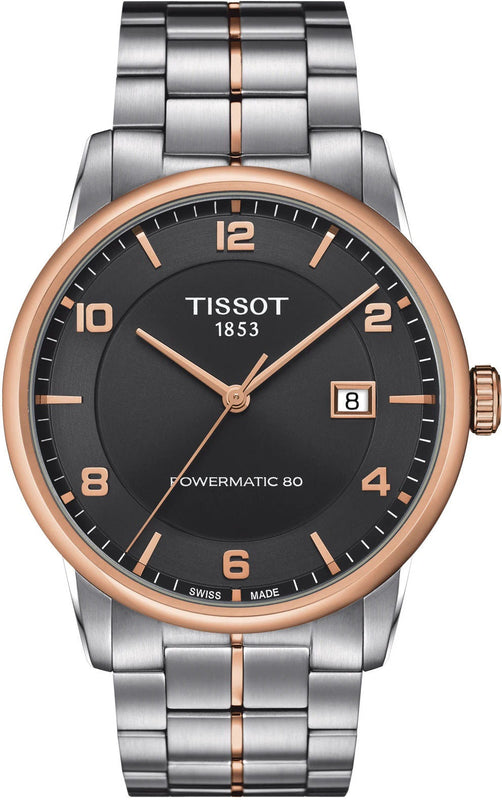  Shop Authentic Tissot T Classic Luxury Powermatic 80 Black Dial Silver Steel Strap Watch For Men - T086.407.22.067.00 - Luxxuri