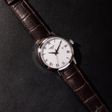  Shop Authentic Tissot T Classic Dream White Dial Brown Leather Strap Watch for Men - T033.410.16.013.01 - Luxxuri