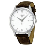  Shop Authentic Tissot T Classic Tradition White Dial Brown Leather Strap Watch For Men - T063.610.16.037.00 - Luxxuri